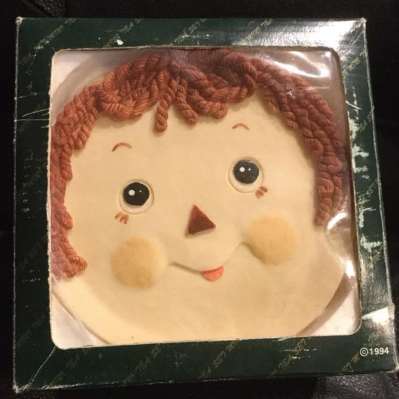 Raggedy Ann and Andy Mini Tea Set 1994 With Original Box - Picture 4 of 11